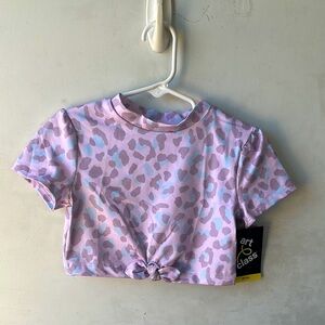 Art Class Kids Pink Leopard Print T-Shirt